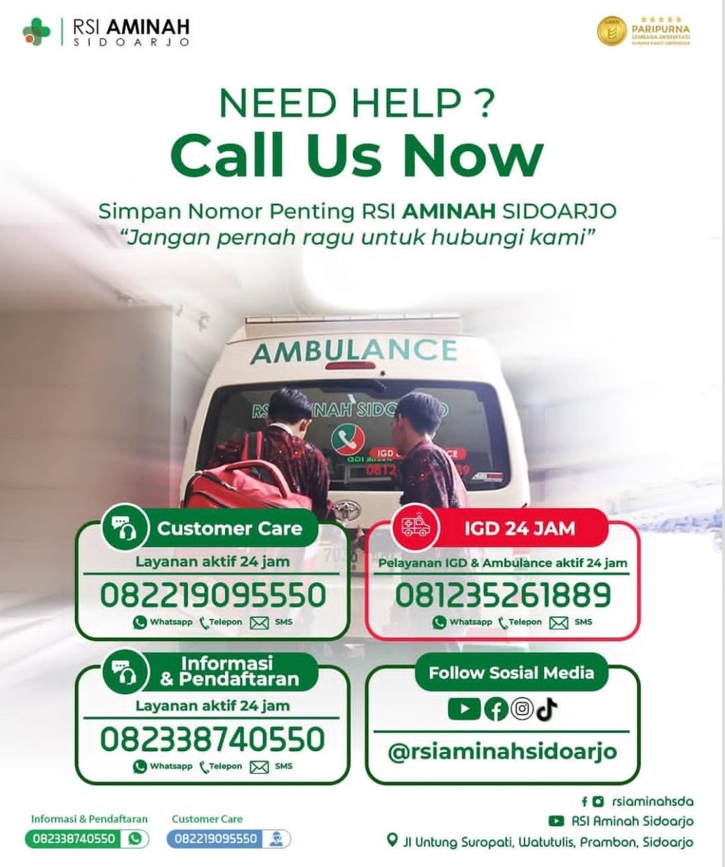 IGD 24 Jam RSI Aminah Sidoarjo