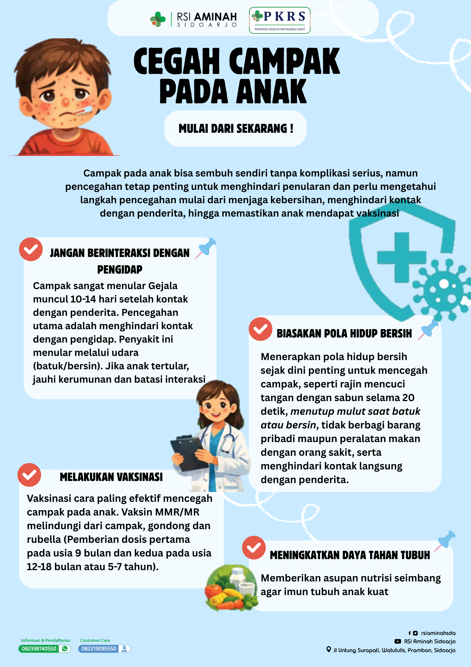 cegah campak pada anak
