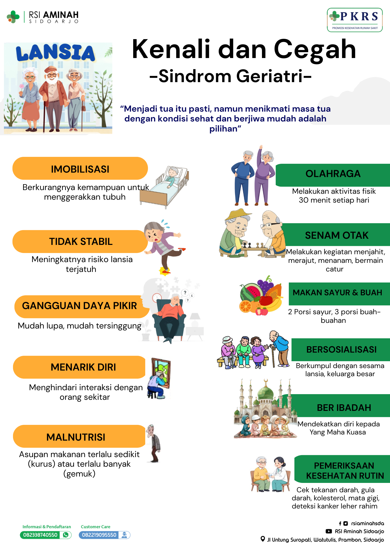 Kenali dan Cegah Sindrom Geriatri
